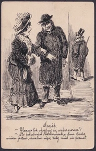 POLAND  (ITEM0363) ANTISEMITIC POSTCARD UNDATED (See Description) - Picture 1 of 2