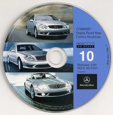 2002 2003 2004 2005 Mercedes G55 G500 G 500 Navigation CD Map #10 Cover Canada - Image 1 of 2