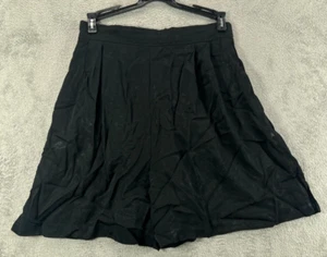 Vintage ANN TRAVIS Womens Petite Black 80s Mom Shorts Hi Rise Pull On Pleated - Picture 1 of 9
