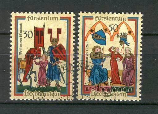 Liechtenstein T77 usado 1970 juglares 2v caballo Foto 1 de 1