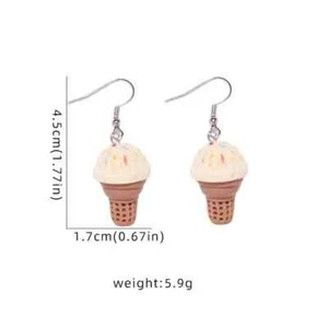 Icecream Drop Earrings - Fun Novelty Earrings - Picture 1 of 1