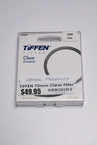 Tiffen 72mm Clear Filter - Picture 1 of 1