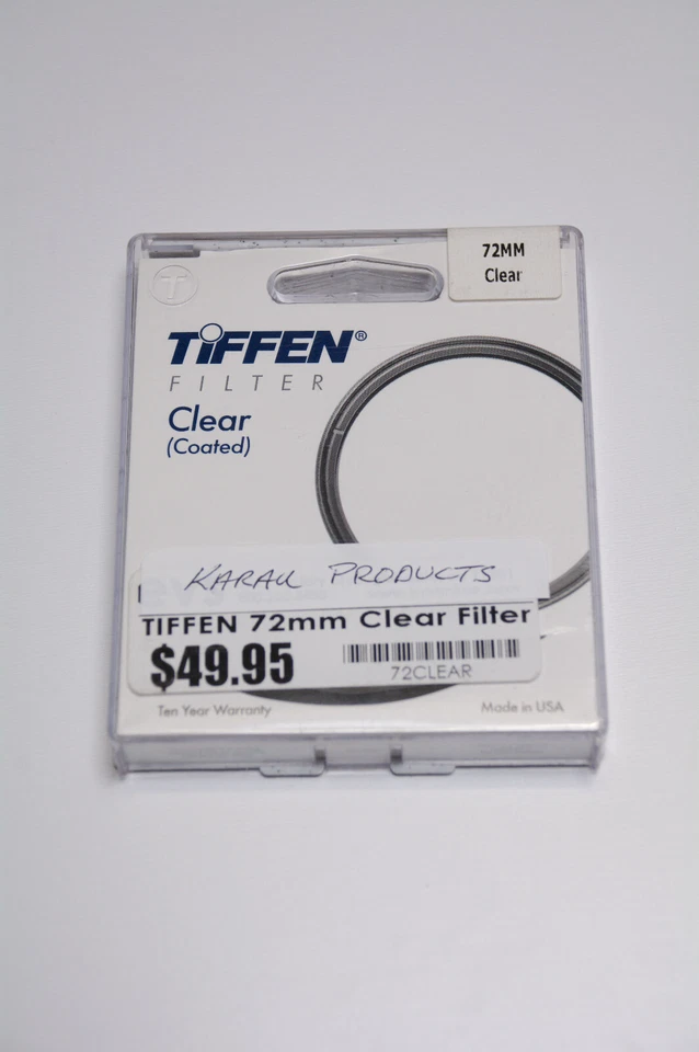 Tiffen 72mm Clear Filter - Image 1 of 1