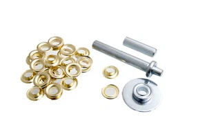 30 Pc Grommet Tarpaulin Repair Set Pack Of 5 Sets Of Tool And Grommets - Picture 1 of 1