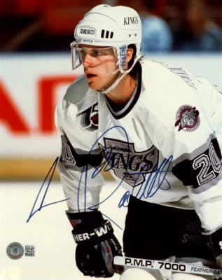 LUC ROBITAILLE SIGNED AUTOGRAPHED 8x10 PHOTO LOS ANGELES KINGS STAR BECKETT BAS - Image 1 of 2