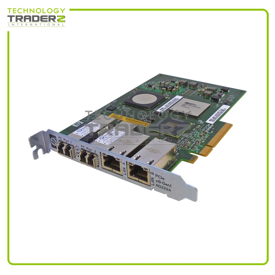 LOT OF 5 AD222A HP Dual Port LC 4G FC PCIe x4 Host Bus Adapter AD222-60001 - Image 1 of 1