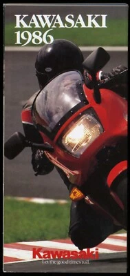 Kawasaki 1986 distribuidor folleto promocional, Ninja, Voyager, Concours, Vulcan, Klr600 Foto 1 de 2