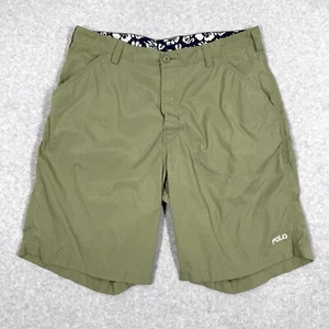 Polo Sport Ralph Lauren Shorts Men 34 Board Utility Nylon Y2K Loop Military Swim - Picture 1 of 12