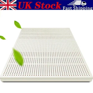 Natural Latex Soft Comfortable Mattress Topper Healthy Sleep ALL Sizes UK - Picture 1 of 14