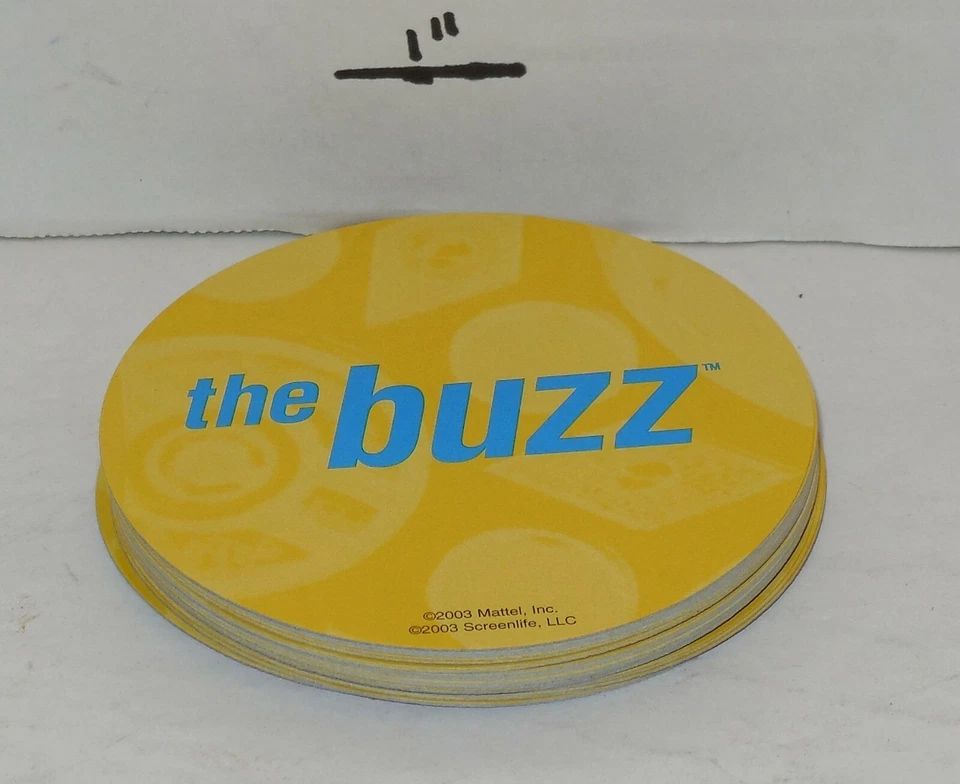 2003 Mattel Scene It 1st edition DVD Game Replacement Original Buzz Cards - Image 1 of 1