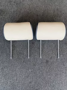 1999-2002 Range Rover HSE Rear Headrest Left Right Beige Leather OEM - Picture 1 of 10