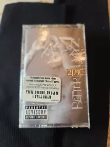 Tupac Better Dayz NEW FACTORY SEALED 2PAC double cassette album Hype Sticker Rap - Picture 1 of 6