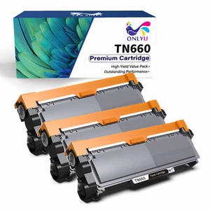 Cartucho de tóner 3PK TN660 para Brother TN630 MFC-L2700DW MFC-L2720DW HL-L2700DWR - Imagen 1 de 7