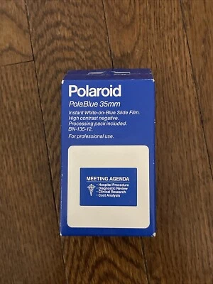 Polaroid PolaBlue 35mm White on Blue Slide Film 12 Exposure BN-135-12  Oct 90 - Image 1 of 3