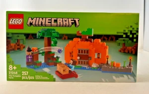 Lego Minecraft 2023 Set 21248 The Pumpkin Farm 257 Pieces Sealed - Picture 1 of 6
