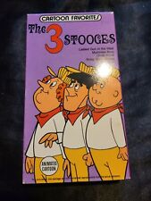 The Three Stooges RARE Animated Cartoon Favorites RARE 1965 VHS 3 Stooges