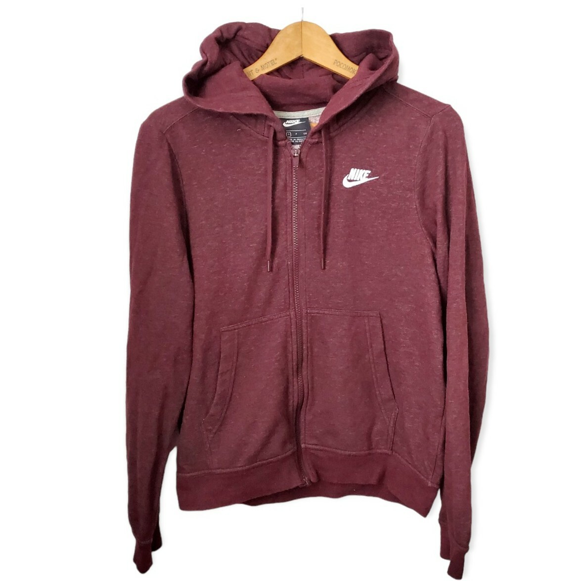 Nike zip up hoodie small burgundy 