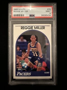 Aros de la NBA Reggie Miller 1989 (#29) PSA 9 como nuevo Hofer, Pacers Sharpshooter ^GRUPY - Imagen 1 de 2