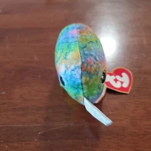 2019 TY Beanie Mini Boos NORI THE NARWHAL Stuffed Plush Toy McDonald's NWT - Picture 1 of 9