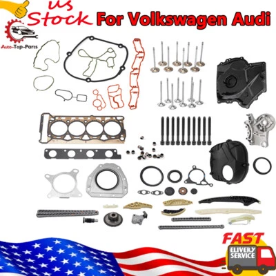 Timing Chain & Cover Kit For Audi A3 A4 A5 A6 quattro Volkswagen Beetle 2.0T - Image 1 of 4