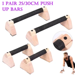 Holz Parallettes Minibarren Handstand Barren Liegestützgriffe Push-Up bars - Bild 1 von 17