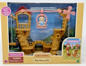 Calico Critters Baby Ropeway Park Accessory Set Includes Henry Sweetpea Rabbit - Picture 1 of 9
