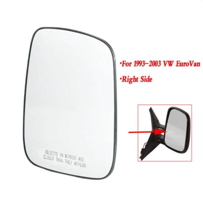 NEW Mirror Glass For VW EuroVan 1993-2003 Passenger Right Side Heated NEW US - Image 1 of 4