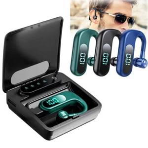 Bluetooth Stereo Headset Hands-free Wireless Earphone LED Power Ear Hook Earbud - Photo 1 sur 20