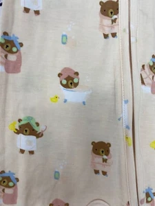 NWT! Angel Dear Bamboo ~ Zippered Footie Sleeper ~ Teddy Bears ~ 3-6 Mos - Picture 1 of 7