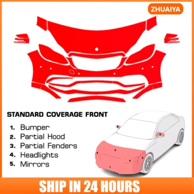 PreCut Paint Protection Film Clear Bra PPF Kit For Mercedes Benz E63 2014-2017 - Image 1 of 4