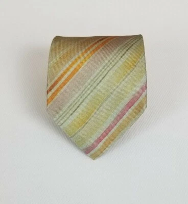 Etro Silk Neck Tie Regimental Stripe Multi Color 58L 3.25W  - Image 1 of 4