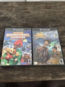 Nintendo Gamecube Lot Super Monkey Ball Adventure, Tak and The Power of Juju - Picture 1 of 4