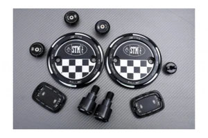 STM ATX-N002 - Accessori in alluminio anodizzato Nero YAMAHA TMAX 560 2020-2021 - Picture 1 of 6