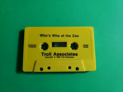 Cassette Tape read along Who's Who at the Zoo Troll Associates 1986 - Image 1 of 2