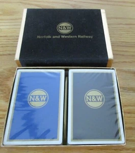 NEW VTG Norfolk Western Railroad Playing Cards Sealed Double Deck Original Box - Picture 1 of 1