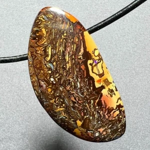 Wunderschönes Muster * 72ct natürlicher australischer Koroit Felsbrocken Opal Anhänger * Video - Bild 1 von 3