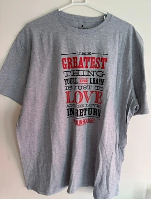 Camiseta gris Moulin Rouge Paris The Greatest Thing para hombre talla 2XL Foto 1 de 3