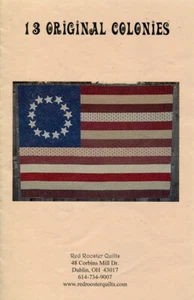 Red Rooster Quilts ~ 13 Original Colonies American Flag 52" x 68" - Picture 1 of 1