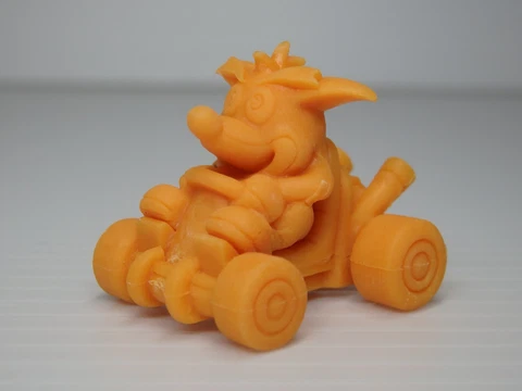 Crash Bandicoot Mini Rubber Car Figure KONAMI Japan Cover
