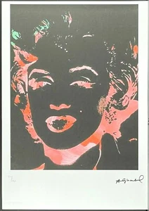 ANDY WARHOL * Marilyn Monroe * 50 x 35 cm * signed lithograph * limited # xx/125 - Picture 1 of 8