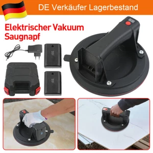 8"Vakuum Glassauger 300+KG Elektrischer Saugheber mit 1/2X Akku Saugnapf Fliesen - Bild 1 von 10