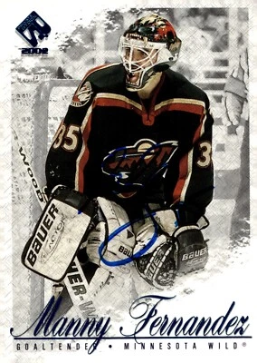 Manny Fernandez - Signed 2001-02 Pacific Private Stock Card #47 - Image 1 of 2