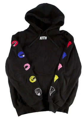 KITH x Mighty Morphin Power Rangers HOODIE 卫衣 大号 FW16 黑色 mmpr — 第 1/4 张图片