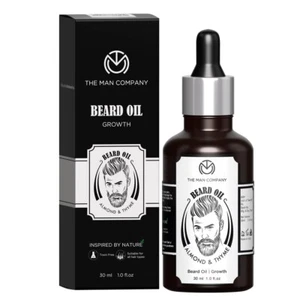 Olio da barba The Man Company per far crescere la barba più velocemente con mandorle & T CONSEGNA GRATUITA - Foto 1 di 4