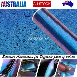 1.52*5M Chameleon Glossy Purple Blue Sticker Decal Car Vinyl Wrap AU - Picture 1 of 8