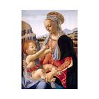 Andrea Verrocchio, Virgin with Seated Child, Lustre Canvas Print, B2 Size