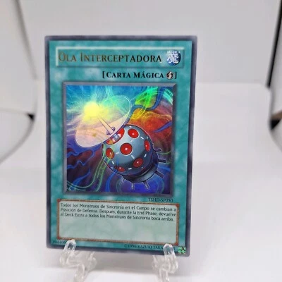YUGIOH, SPANISH,  INTERCEPT WAVE ULTRA RARE, UNLIMITED, TSHD-EN050, LP - Image 1 of 4