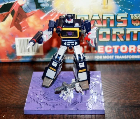 Transformers G1 Core Legends Class Figure Display Base Stand No Figure Included Cover