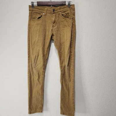 Pantalones de carbono para mujer 28/30 ajustados flexibles marrones elásticos cómodos boho chic estilo Y2K Foto 1 de 4