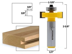 3/8" Slot Cutter Router Bit - 1/2" Shank - Yonico 14918 - Picture 1 of 1